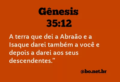 Gênesis 35:12 NTLH