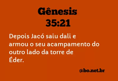 Gênesis 35:21 NTLH