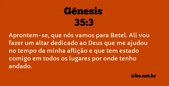 Gênesis 35:3 NTLH