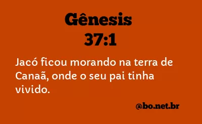 Gênesis 37:1 NTLH