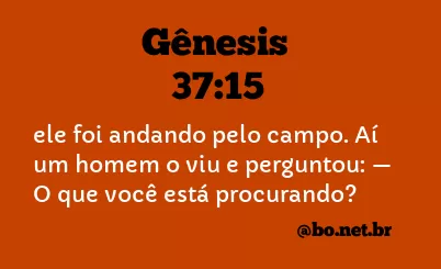 Gênesis 37:15 NTLH