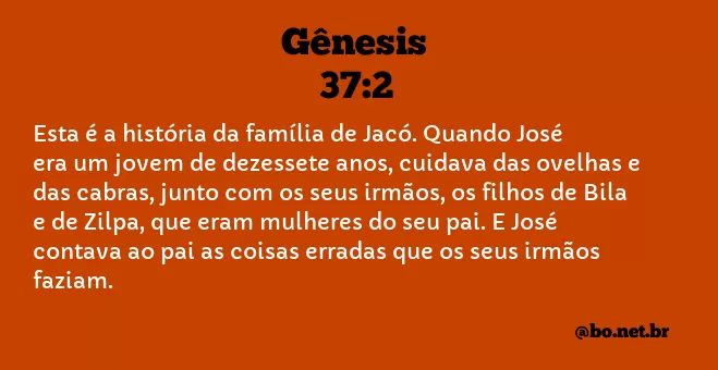 Gênesis 37:2 NTLH
