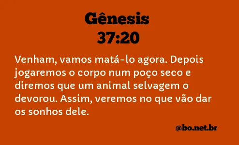 Gênesis 37:20 NTLH