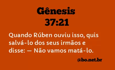 Gênesis 37:21 NTLH