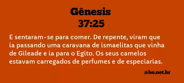 Gênesis 37:25 NTLH