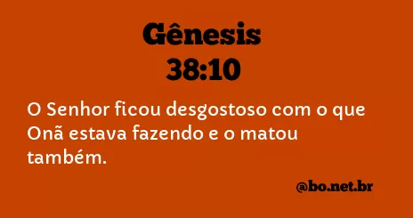 Gênesis 38:10 NTLH