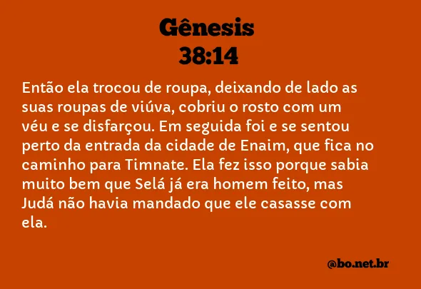 Gênesis 38:14 NTLH