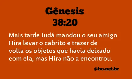 Gênesis 38:20 NTLH