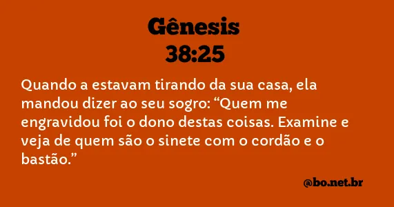 Gênesis 38:25 NTLH