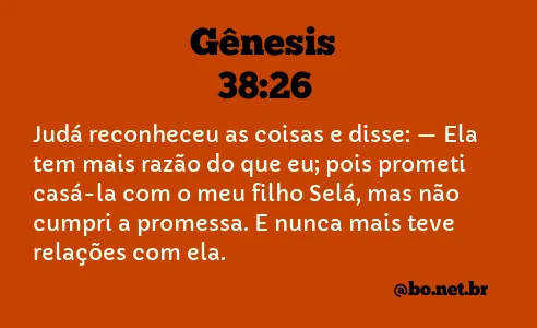 Gênesis 38:26 NTLH