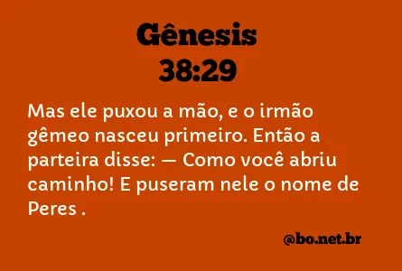 Gênesis 38:29 NTLH