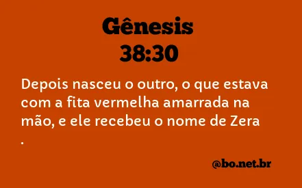 Gênesis 38:30 NTLH