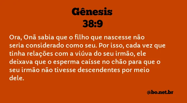 Gênesis 38:9 NTLH