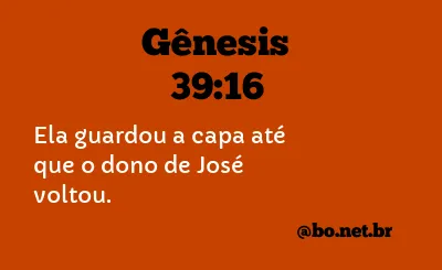 Gênesis 39:16 NTLH