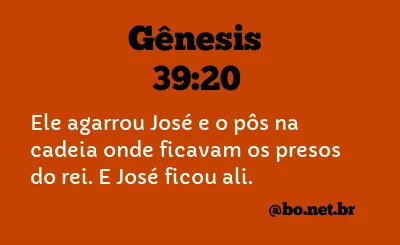 Gênesis 39:20 NTLH