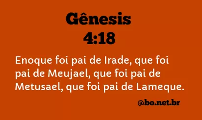 Gênesis 4:18 NTLH