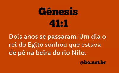 Gênesis 41:1 NTLH