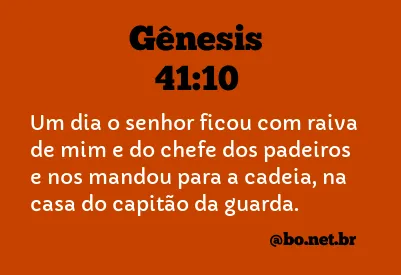 Gênesis 41:10 NTLH