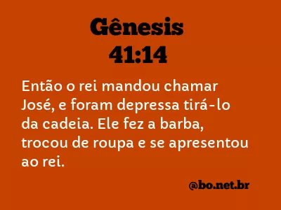 Gênesis 41:14 NTLH