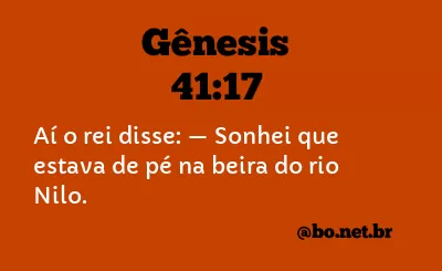 Gênesis 41:17 NTLH