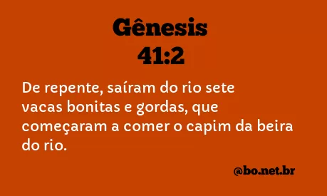 Gênesis 41:2 NTLH