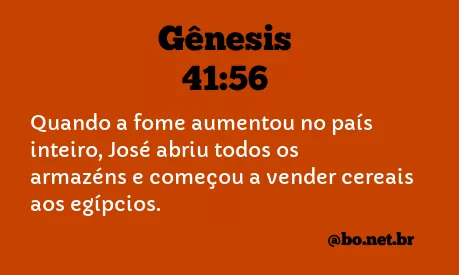 Gênesis 41:56 NTLH