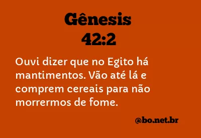 Gênesis 42:2 NTLH