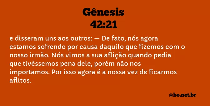 Gênesis 42:21 NTLH