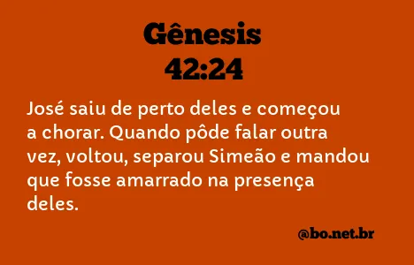 Gênesis 42:24 NTLH