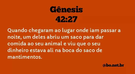 Gênesis 42:27 NTLH