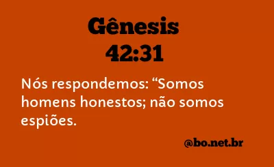 Gênesis 42:31 NTLH