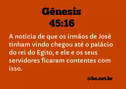 Gênesis 45:16 NTLH