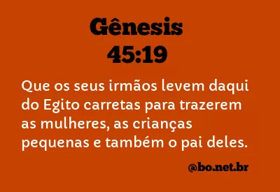 Gênesis 45:19 NTLH