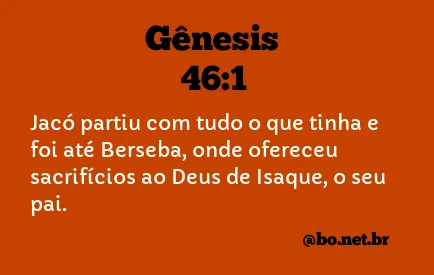 Gênesis 46:1 NTLH