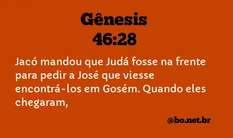 Gênesis 46:28 NTLH