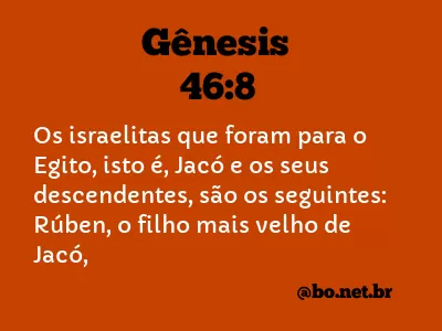 Gênesis 46:8 NTLH