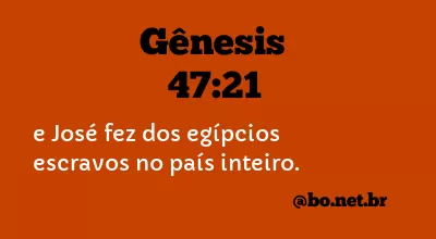 Gênesis 47:21 NTLH