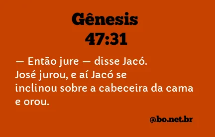 Gênesis 47:31 NTLH