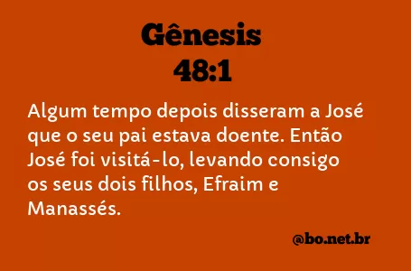 Gênesis 48:1 NTLH