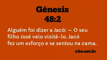 Gênesis 48:2 NTLH