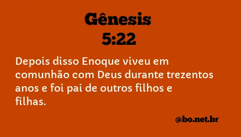 Gênesis 5:22 NTLH