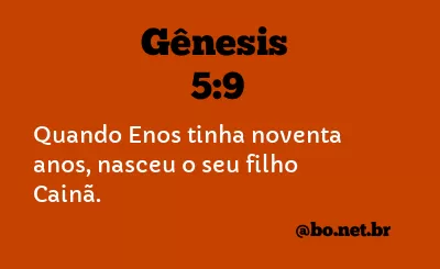 Gênesis 5:9 NTLH
