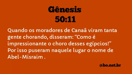 Gênesis 50:11 NTLH