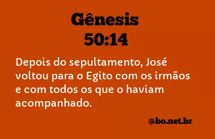 Gênesis 50:14 NTLH