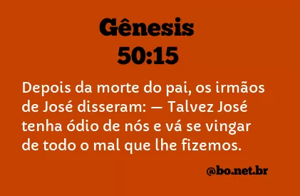 Gênesis 50:15 NTLH
