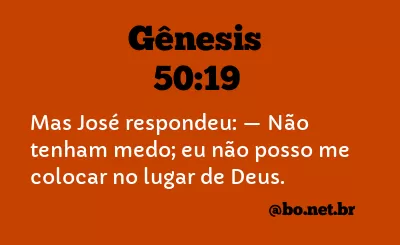 Gênesis 50:19 NTLH