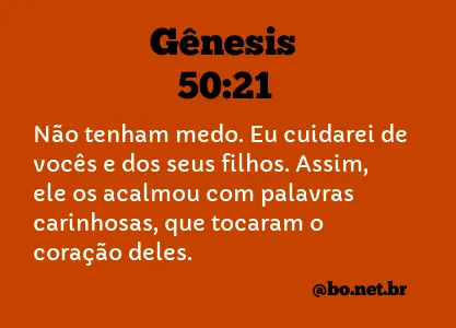 Gênesis 50:21 NTLH