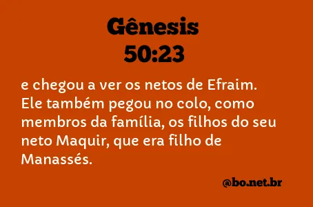 Gênesis 50:23 NTLH