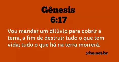 Gênesis 6:17 NTLH