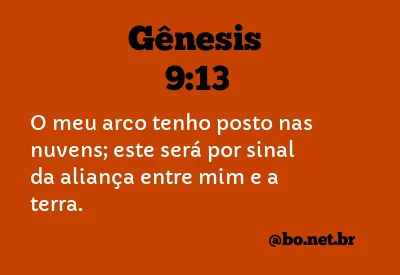 Versículos da Bíblia - Gênesis 9:13 (versão ACF)